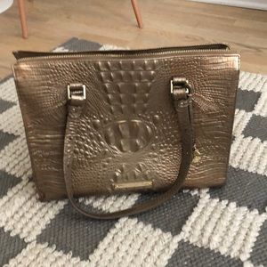 Brahmin gold bag . Like new.